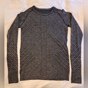 Lululemon RestLess Pullover Long Sleeve Crew Neck Top Black